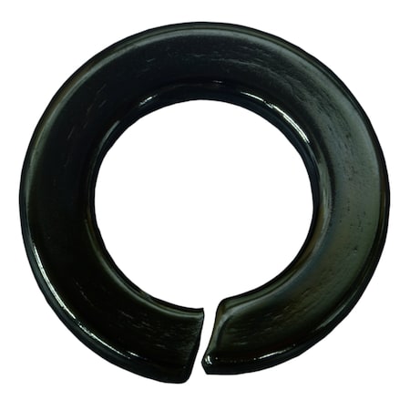 Midwest Fastener Split Lock Washer, For Screw Size 7/16 in Steel, Black Chrome Finish, 8 PK 34431